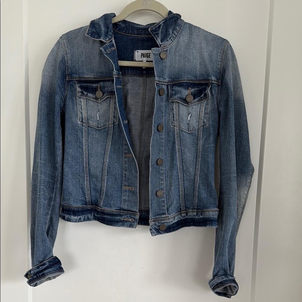 PAIGE Classic Indigo Denim Jacket